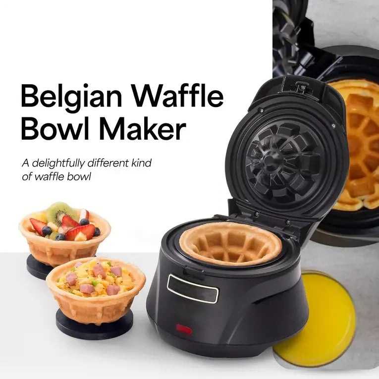 4-Inch Waffle Bowl Maker – Non-Stick Coated