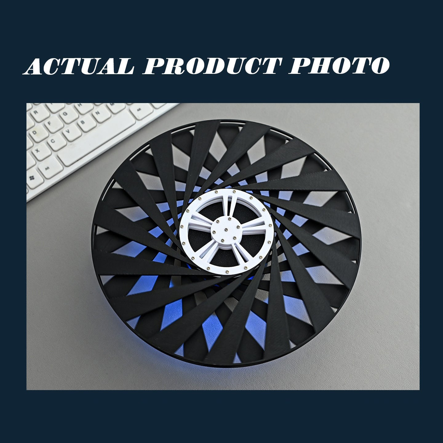 Kinetic Light Sculpture – Visual Art Wall Lamp & Desktop Decor