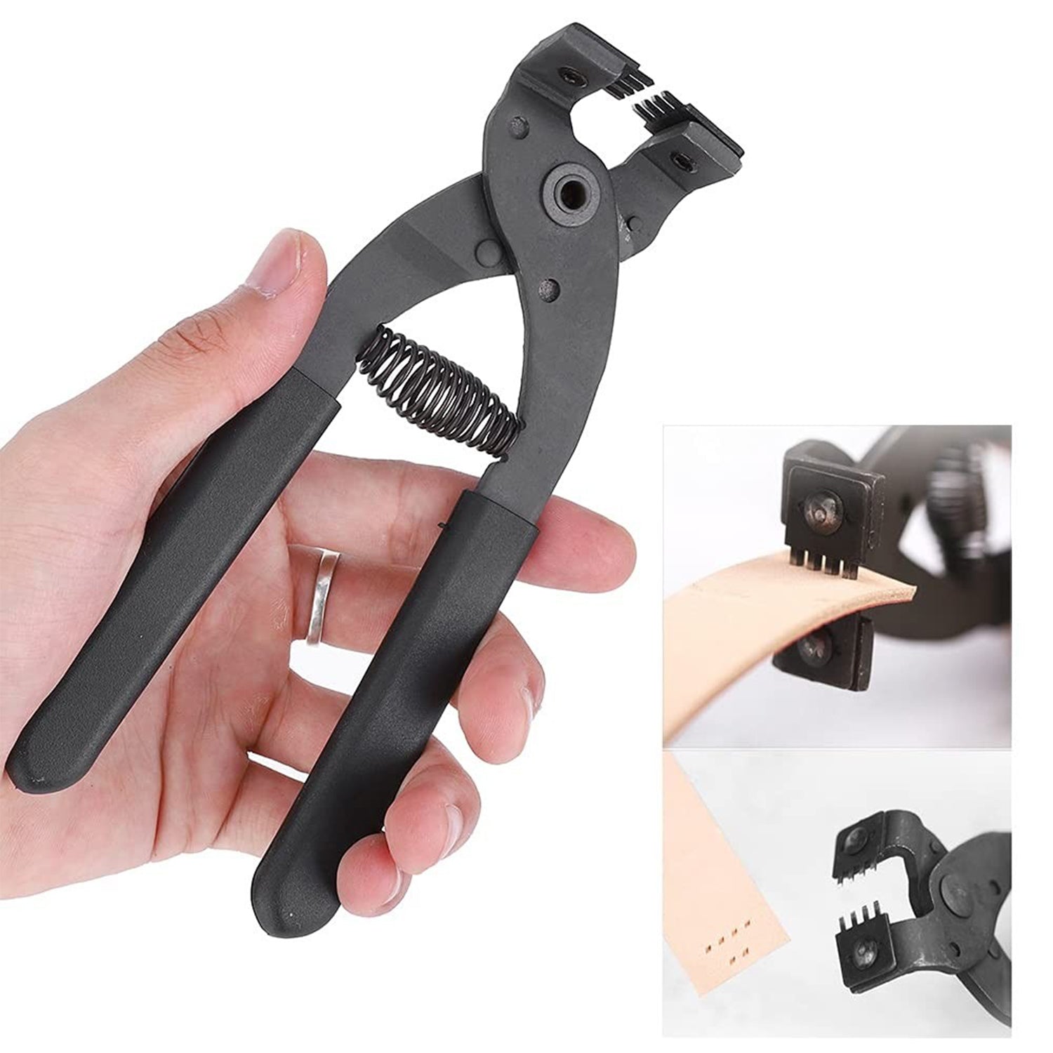Leather punching tools silent pliers