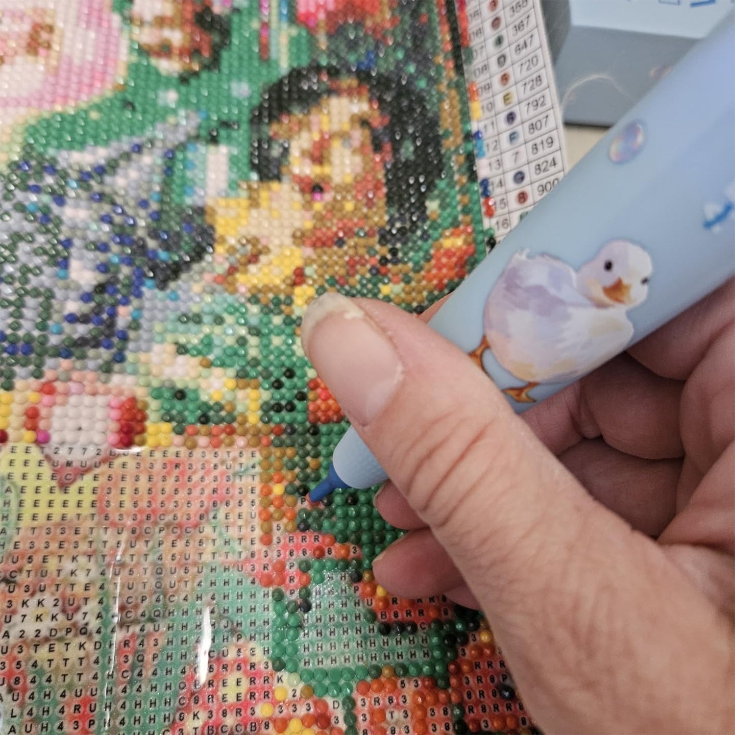 Wireless electronic dotting vacuum pen