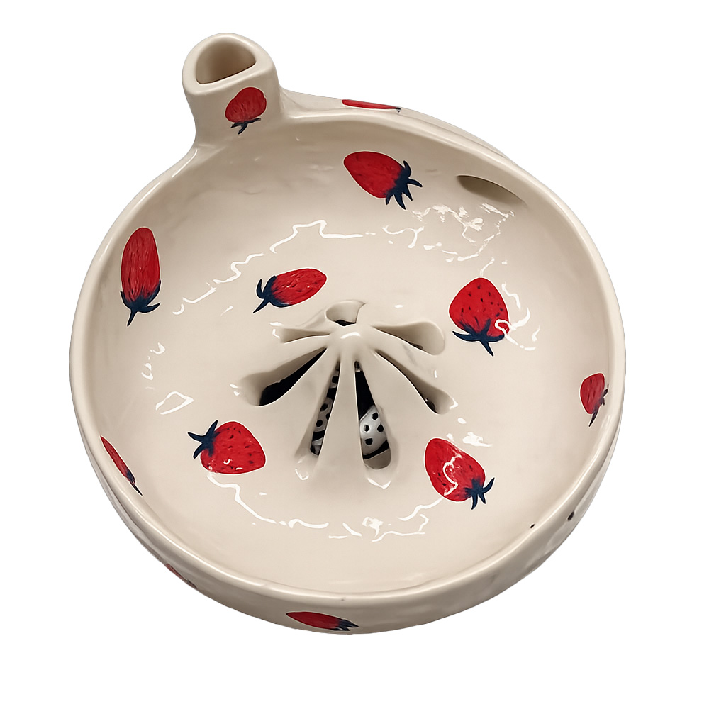 Self-Spinning Berry Washing Bowl – Ceramic