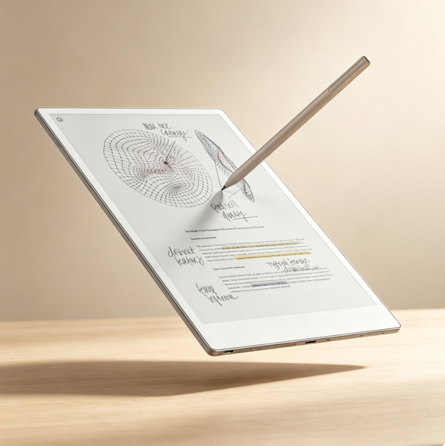 13.3" Paper-Like E-Ink Digital Notebook Set – Write, Read, Sketch & Stay Organized with Stylus & Protective Case