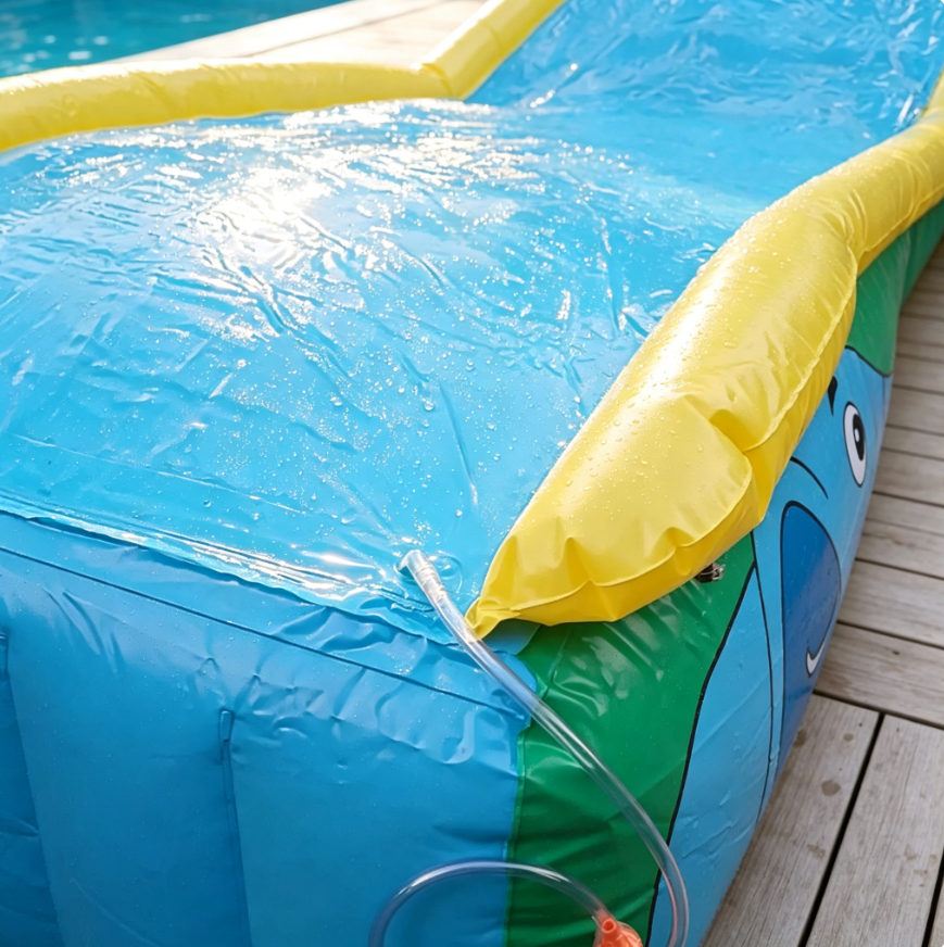 15ft Inflatable Water Slide with Built-In Sprayer for Kids Outdoor Fun