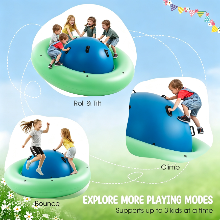 Inflatable Dome Rocker-Trampoline for Kids