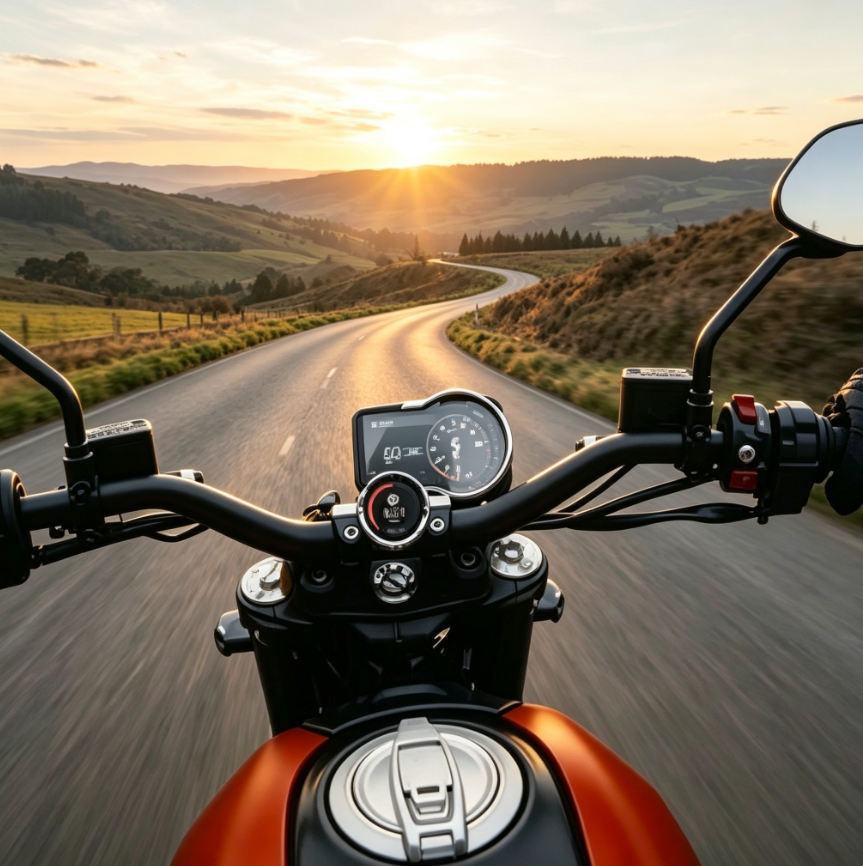 Weekend motorcycle ride