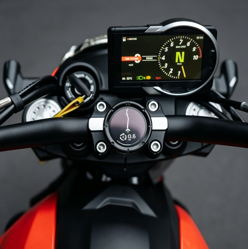 Minimal navigation device close-up