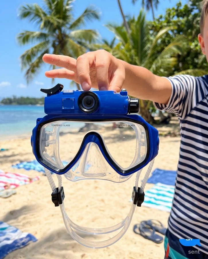 Underwater customer photo