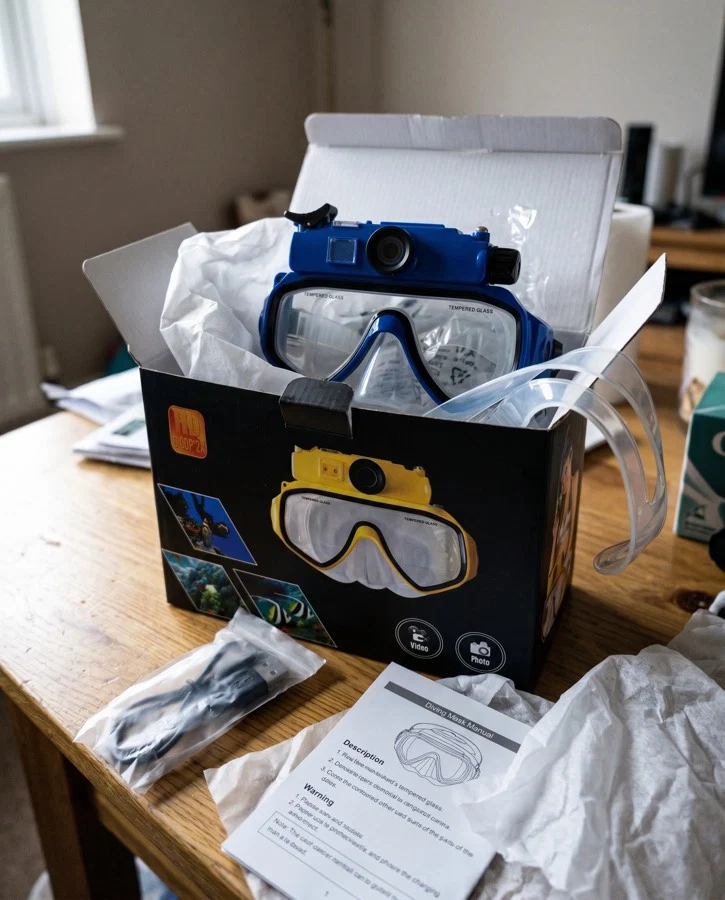 Underwater customer photo