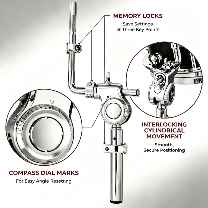 Precision Drum Tom Holder — Upgrade Your Setup With Ultimate Control & Stability