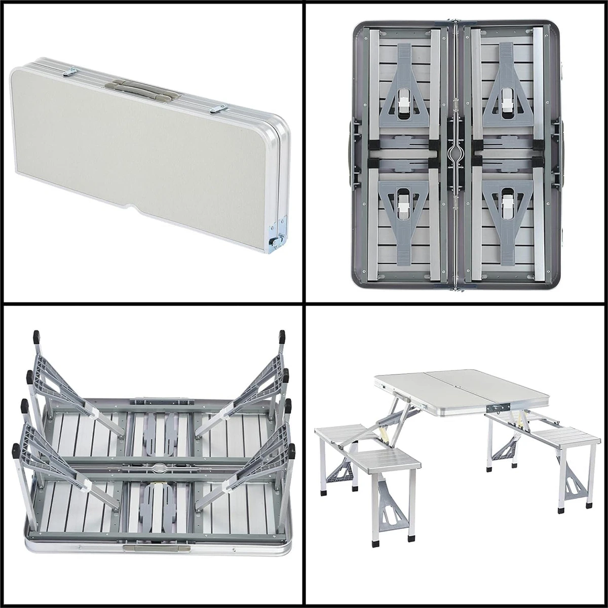 Detailed view of outdoor table structure