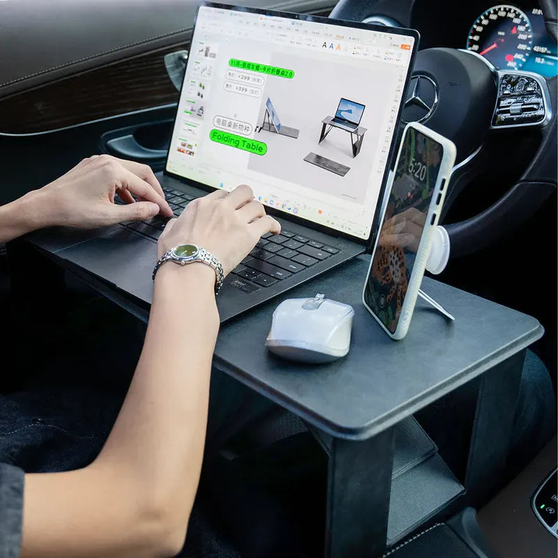 Quick-Fold Portable Lap Desk – Car Table, Food Tray, Laptop Stand