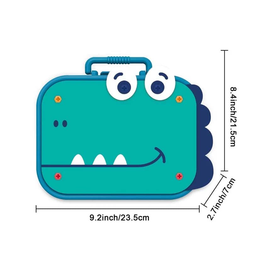 Creative Screw Puzzle Dinosaur Suitcase Toy Set