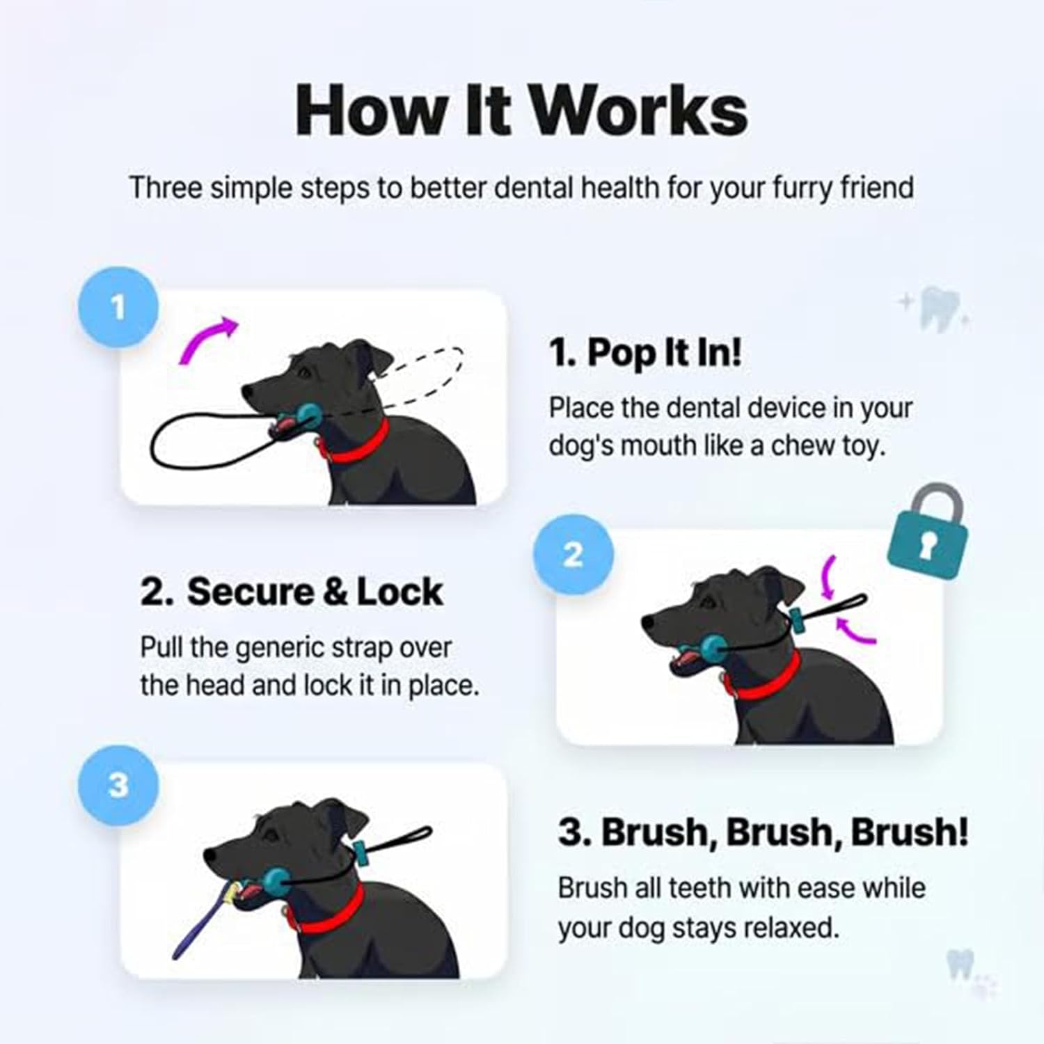Dual-Action Dog Dental Chew Toy – Pet Teeth Cleaning & Oral Care Tool