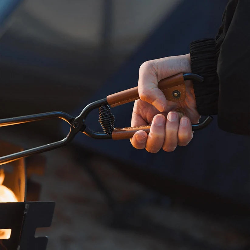 Power-assisted spring design barbecue tongs