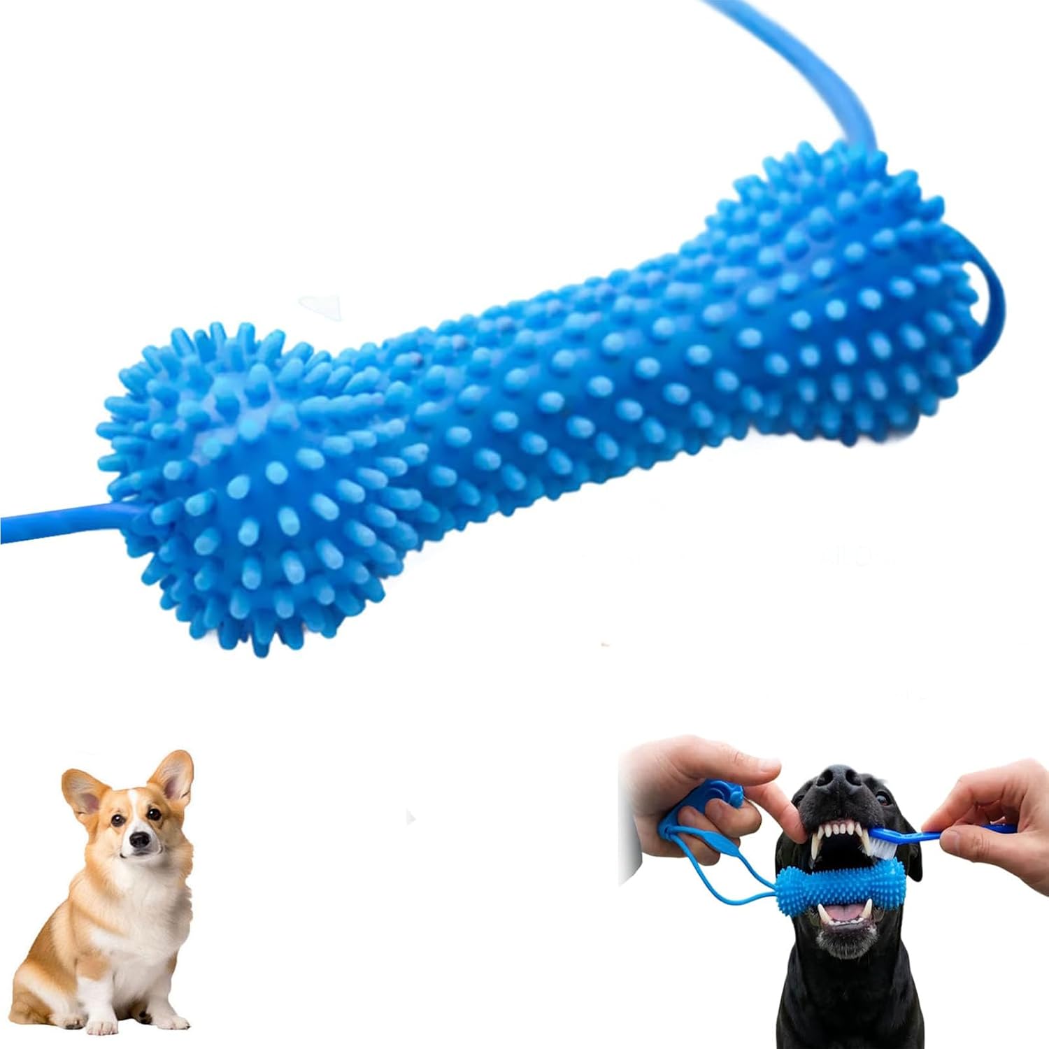 Dual-Action Dog Dental Chew Toy – Pet Teeth Cleaning & Oral Care Tool