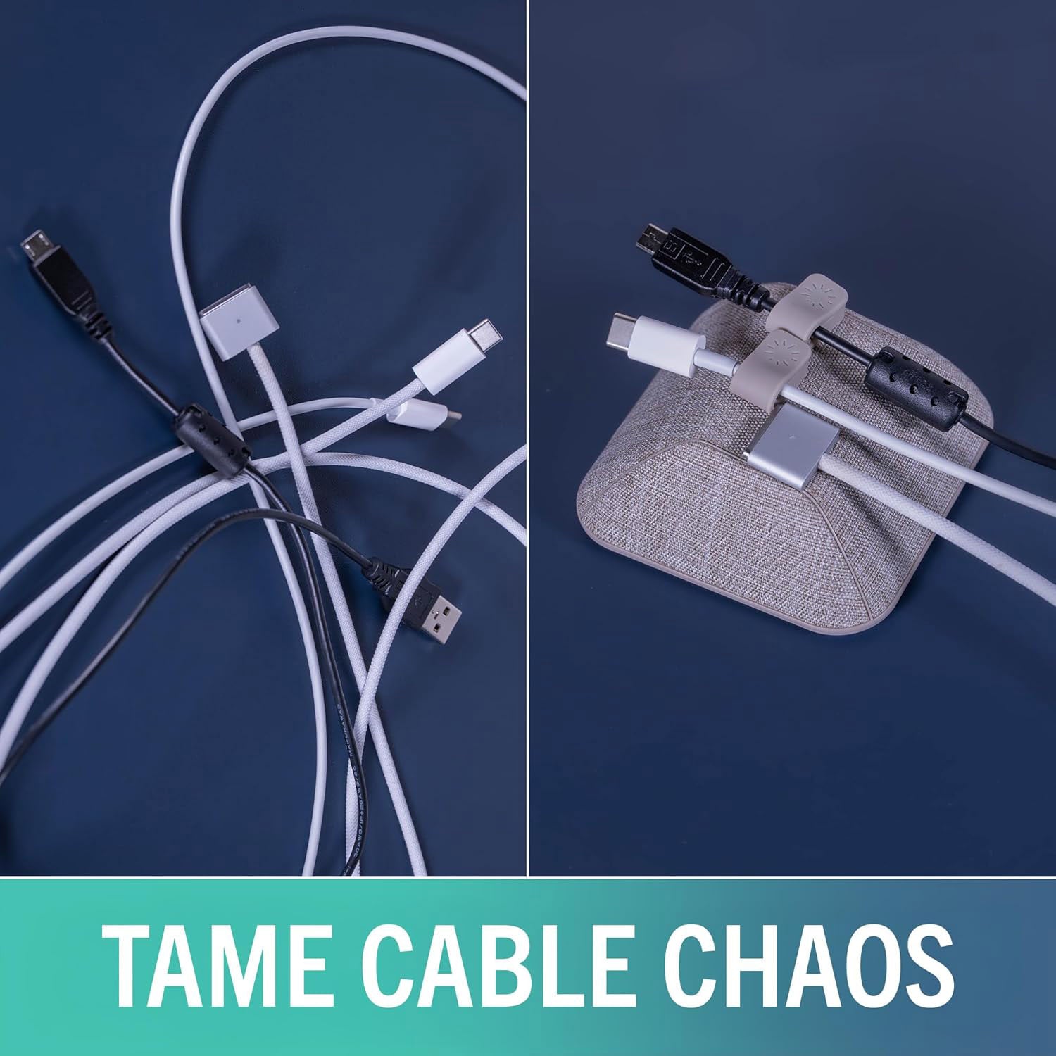 Magnetic Cable Organizer - Cable Organizer with Magnetic Clips