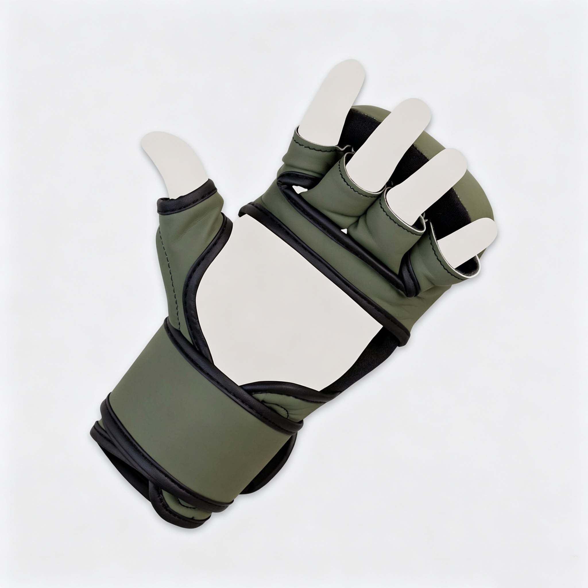Combat training gloves, specifically designed for grappling and close-quarters combat training.