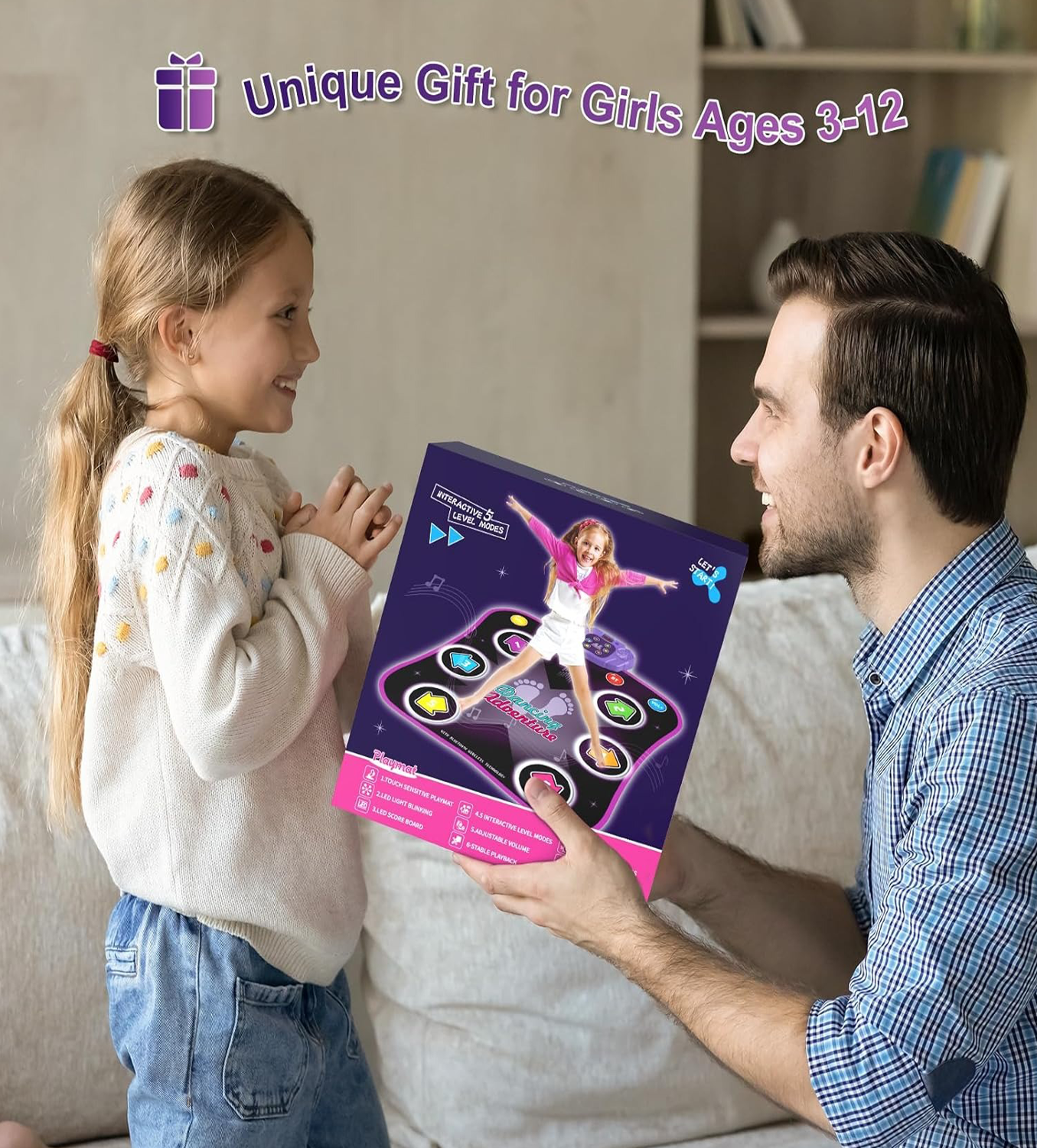 Electronic dance mat toy