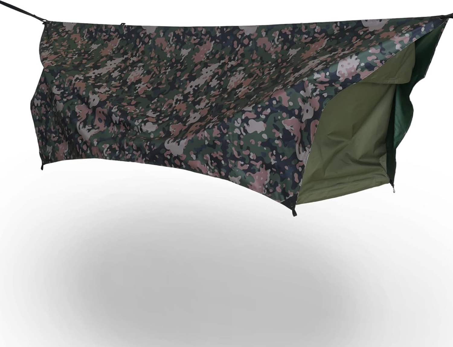 Flat-lying waterproof hammock tent