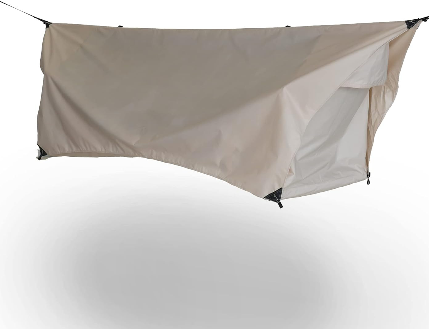 Flat-lying waterproof hammock tent