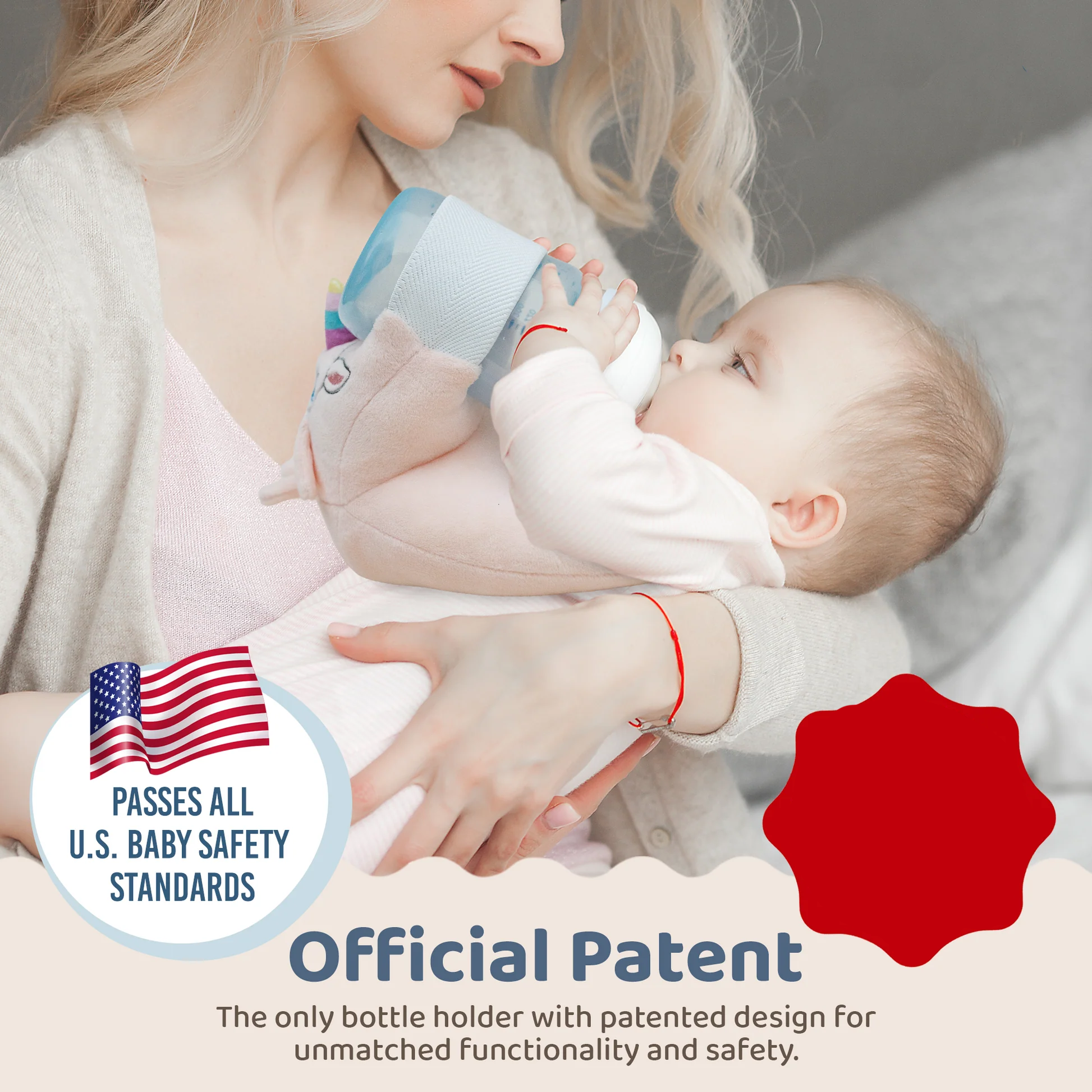 Baby Bottle Pillow Holder for Parents – "Hangry" | 77% Organic Cotton