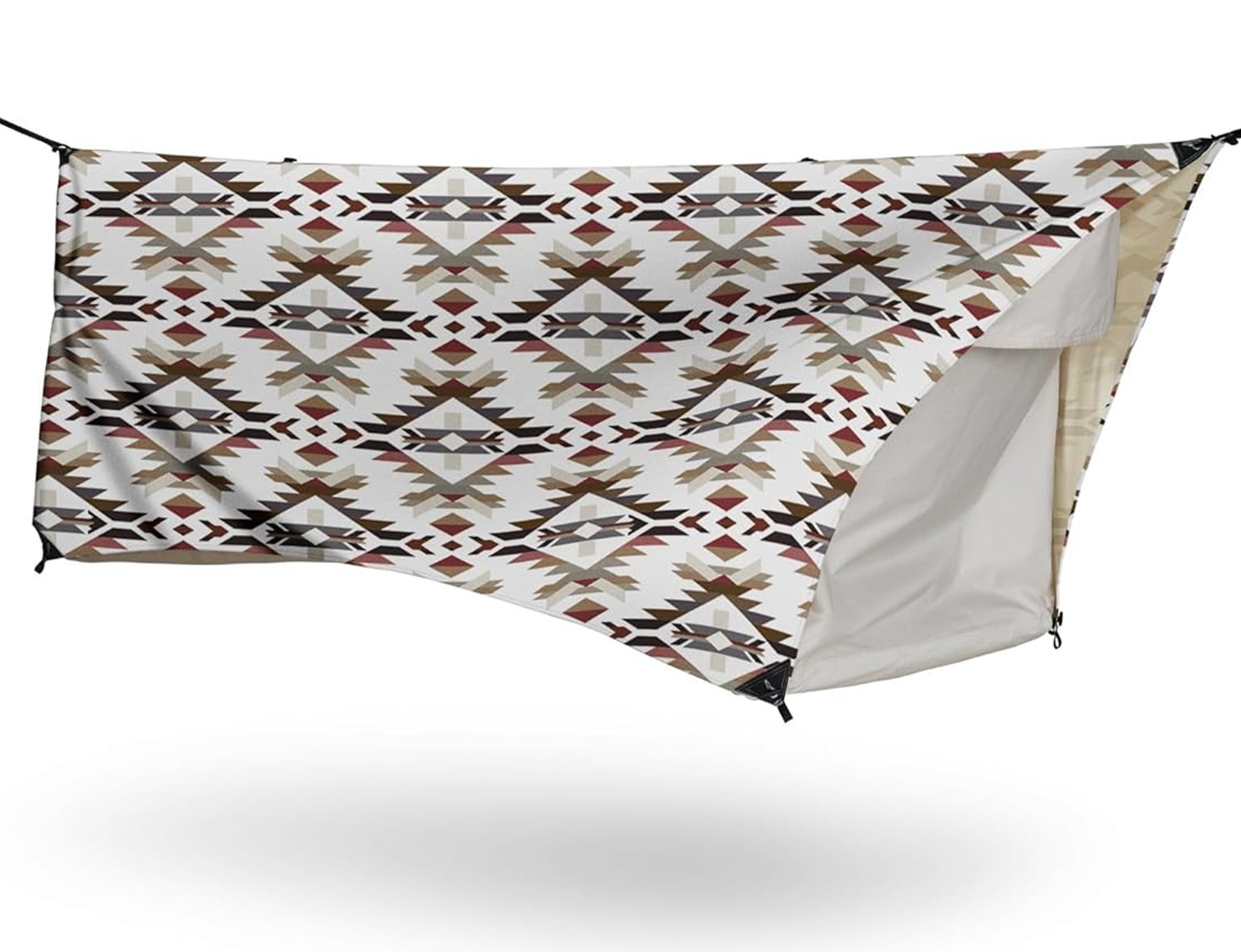 Flat-lying waterproof hammock tent