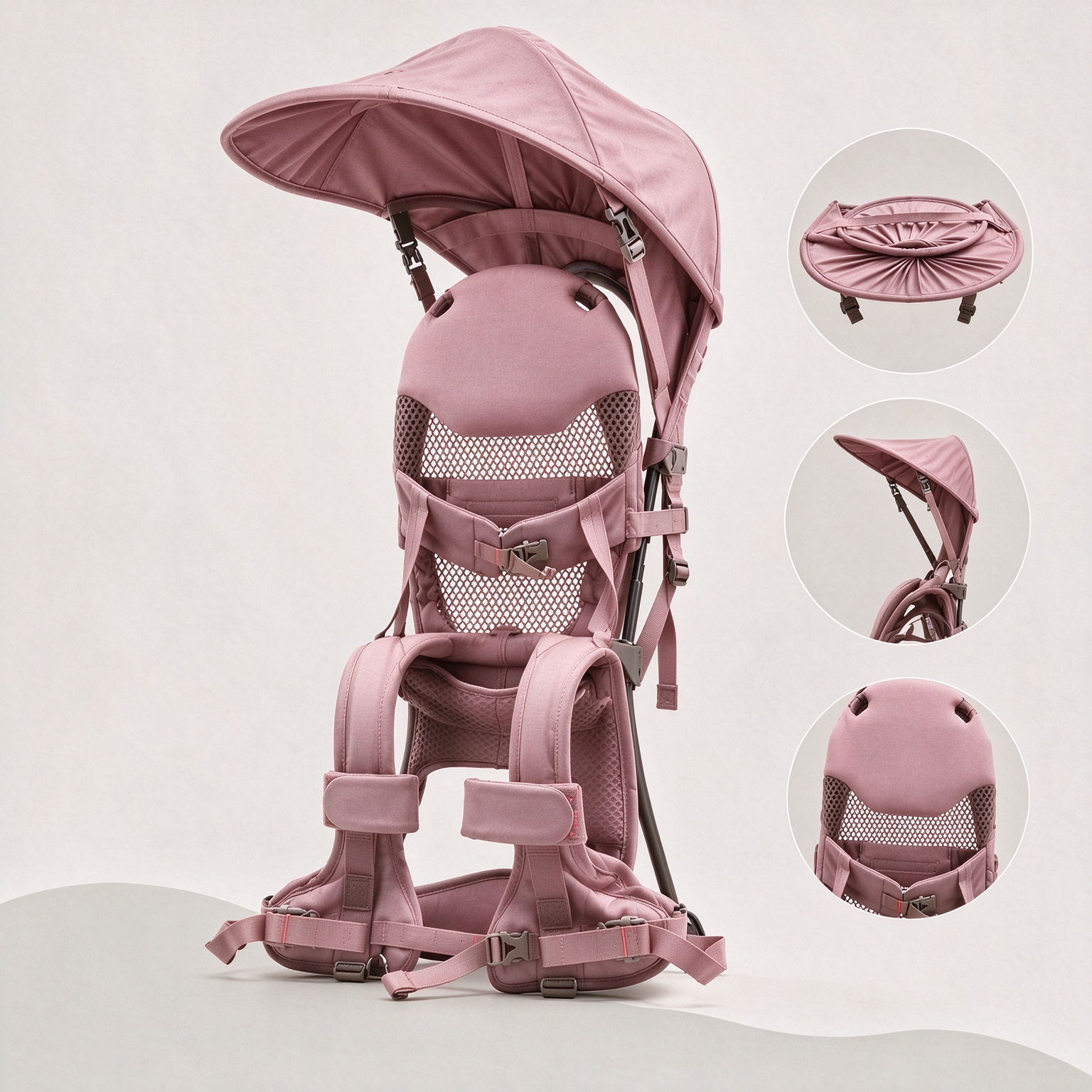 Child shoulder carrier outdoor lifestyle