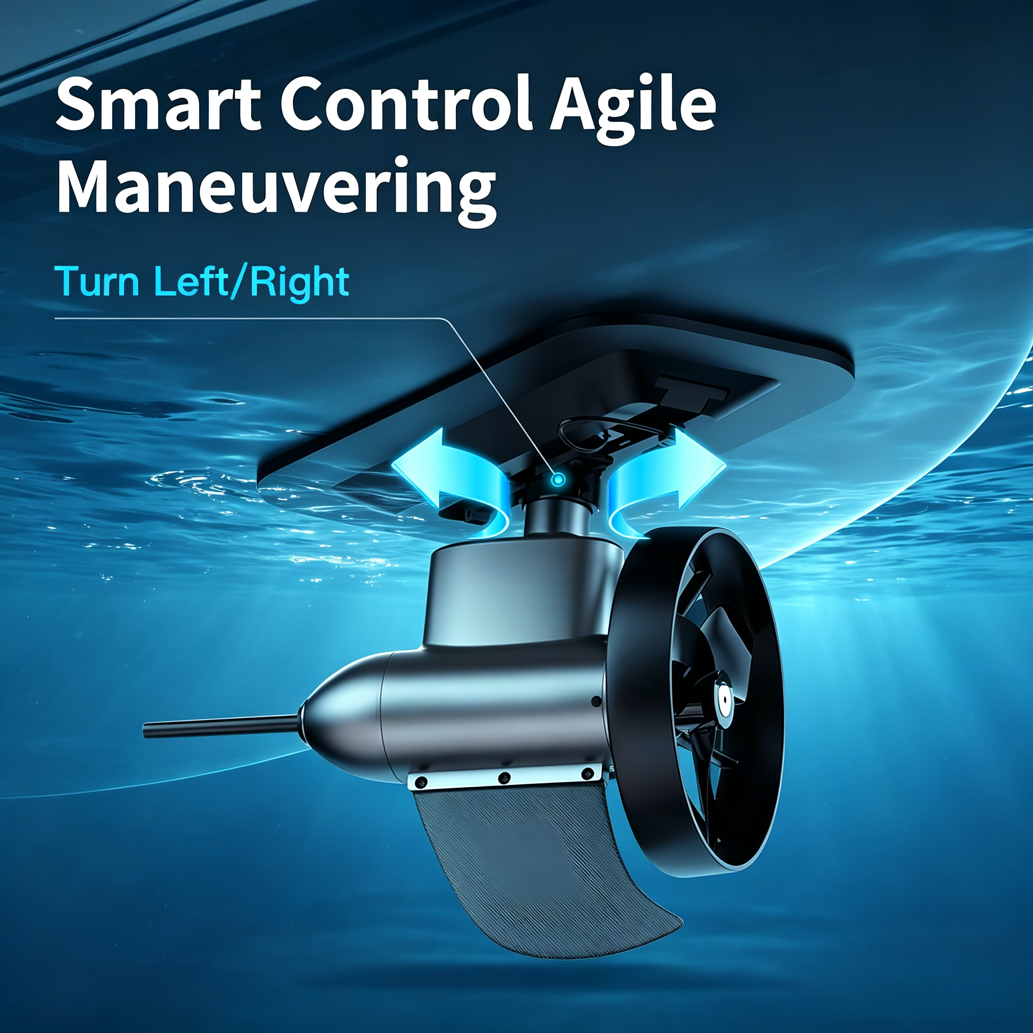 Portable Brushless Underwater Thruster Kit-Smart Electric Motor for Kayaks & Paddle Boards
