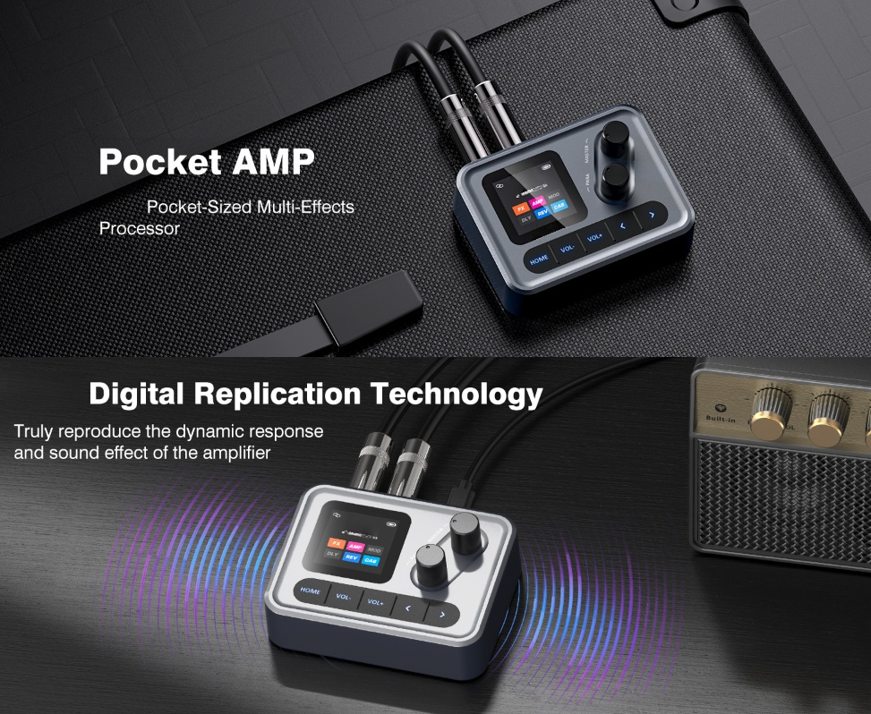Portable Guitar Multi-Effects Processor