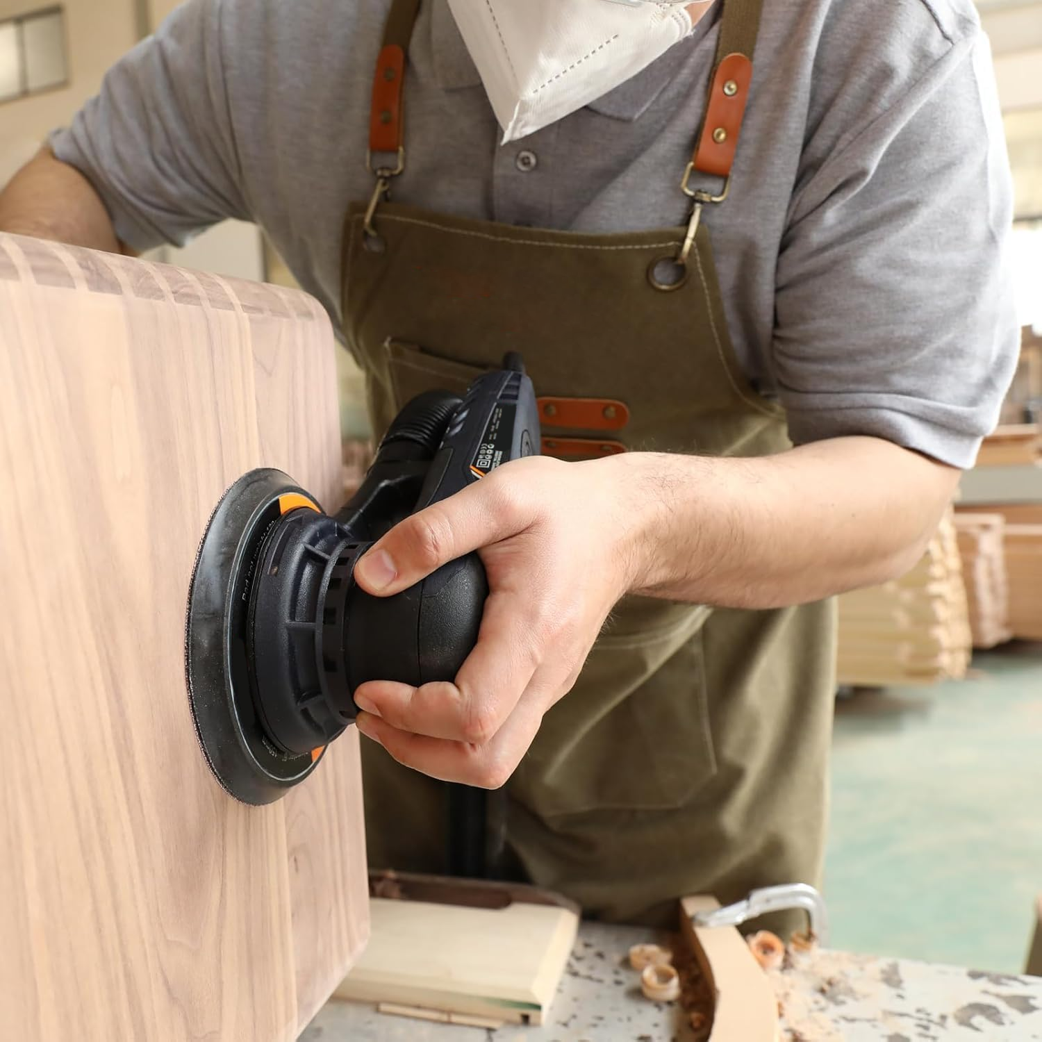 Brushless Random Orbital Sander-Powerful Dual-Speed Surface Finishing Tool
