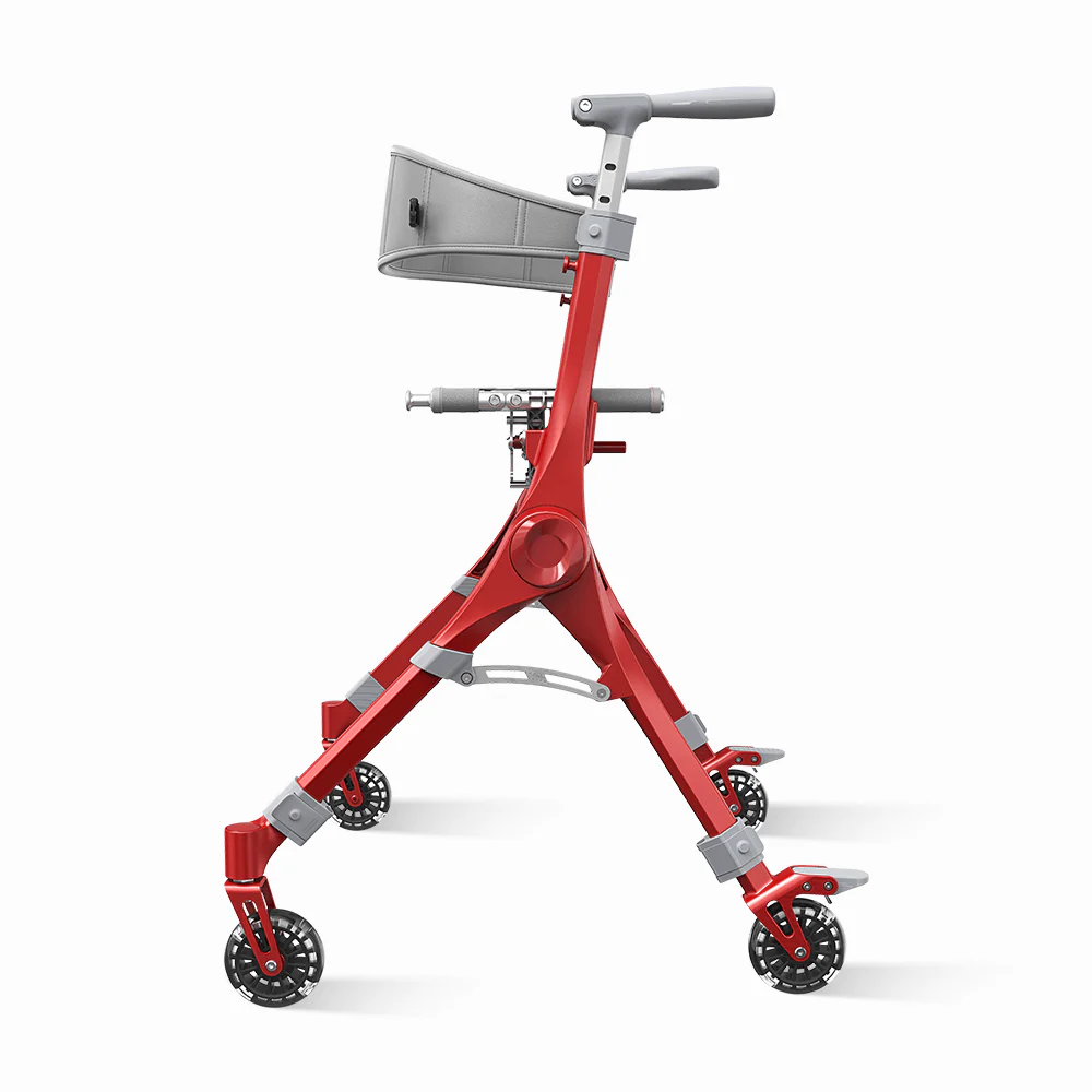 Ultra-Light Folding Travel Rollator Walker-Compact Mobility Support for Everyday Freedom