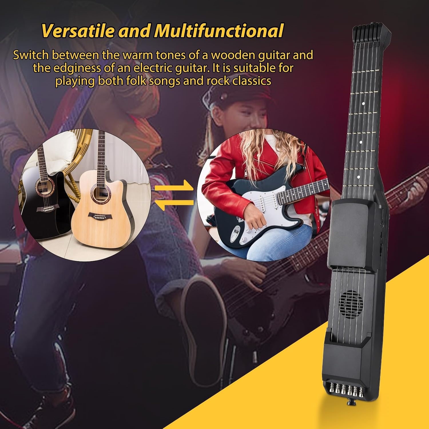 Smart Portable Silent Practice Guitar