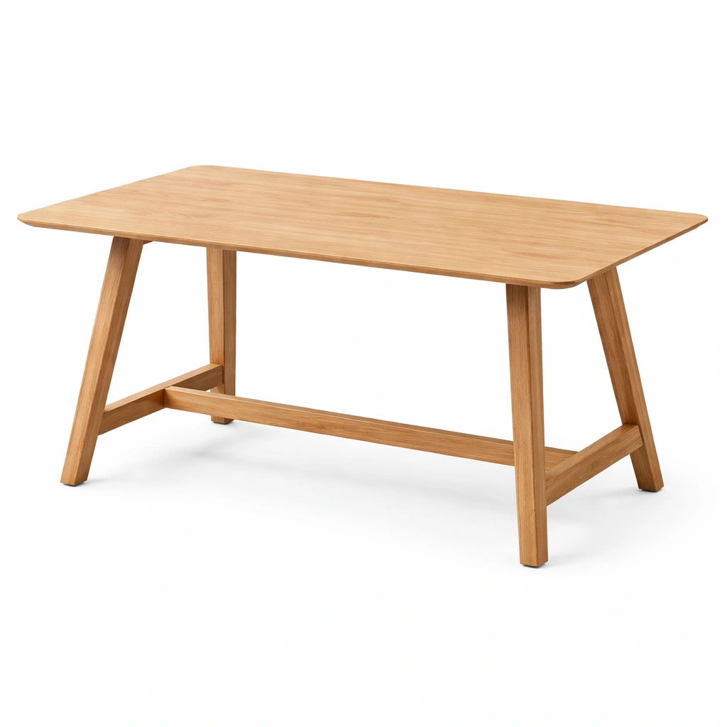 Mesa de comedor de madera de roble 150x90x75 cm-Furniloungez
