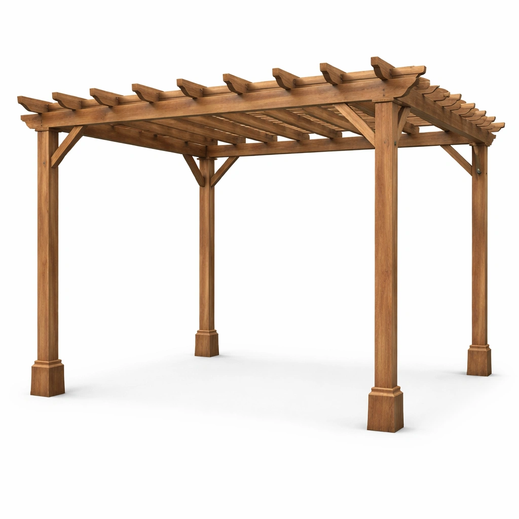 Pérgola de madera de pino-Furniloungez