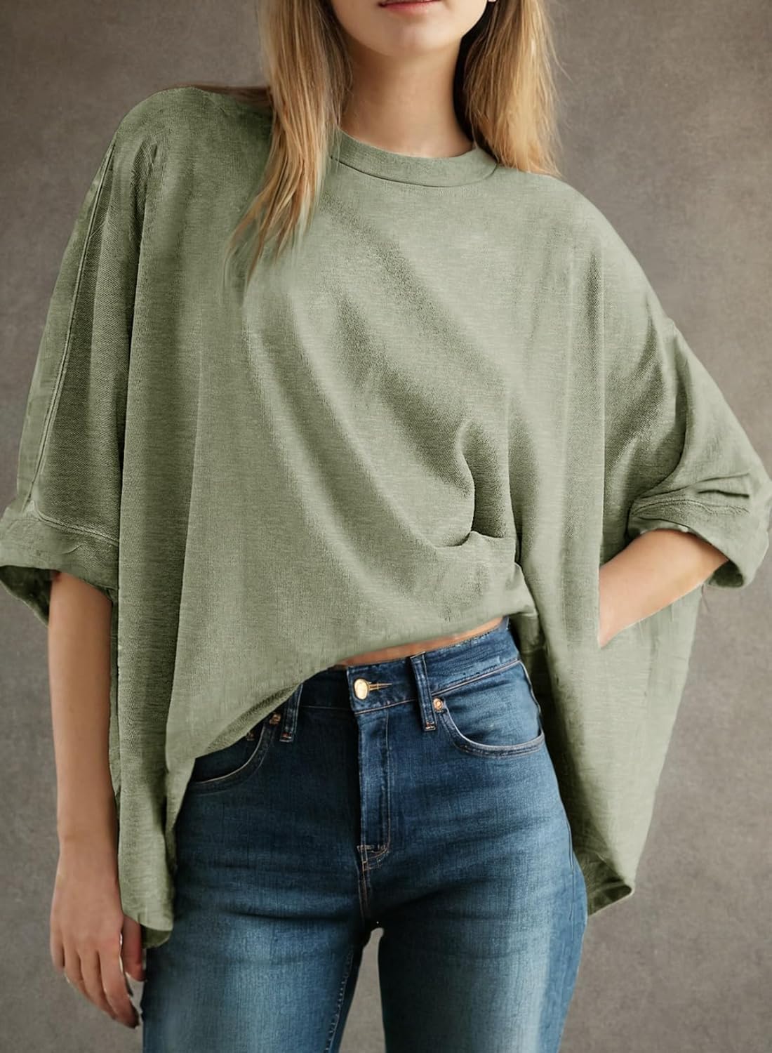 Women's Solid Loose Oversized Tee Shirts