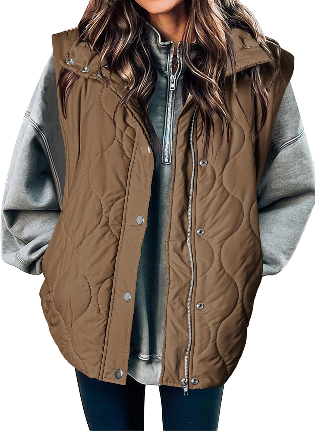 Women's Lightweight Quilted Stand Collar Sleeveless Jackets (buy 2 free shipping)