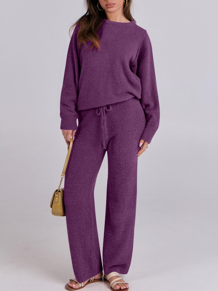 Fuzzy Fleece Lounge Sets 2 Piece Outfits (Buy 2 Free Shipping)