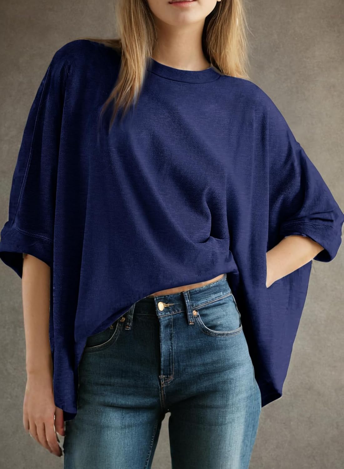 HOT SALE Women's Solid Loose Oversized Tee Shirts