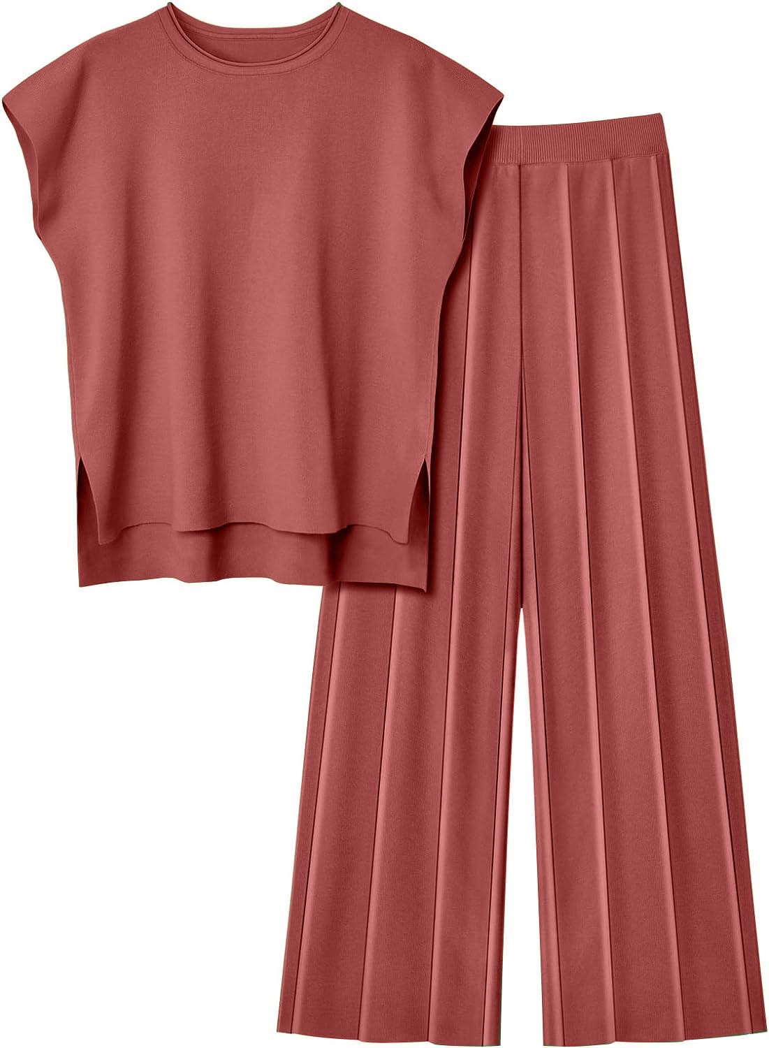 HOT SALE Women's 2 Piece Knitted Vest and Pants Lounge Set