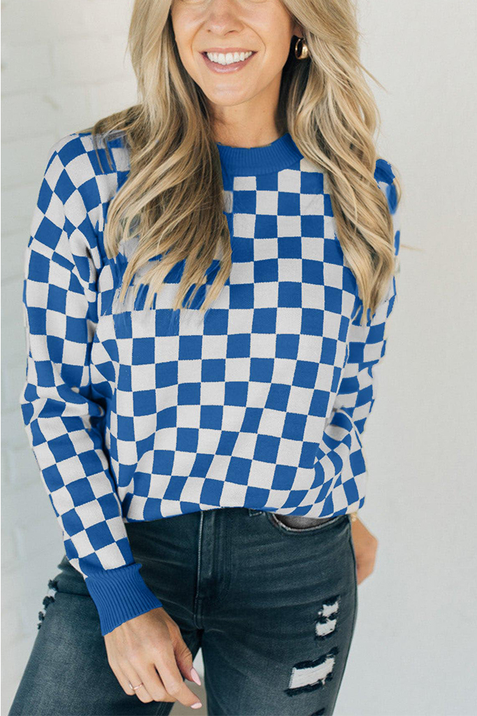 ✨Checked In Sweater (Buy 2 Free Shipping)