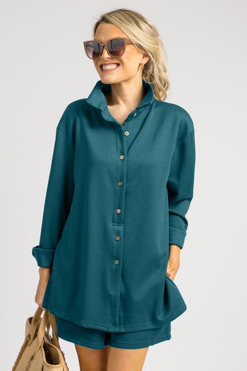 All In One Button Down Shirt Romper