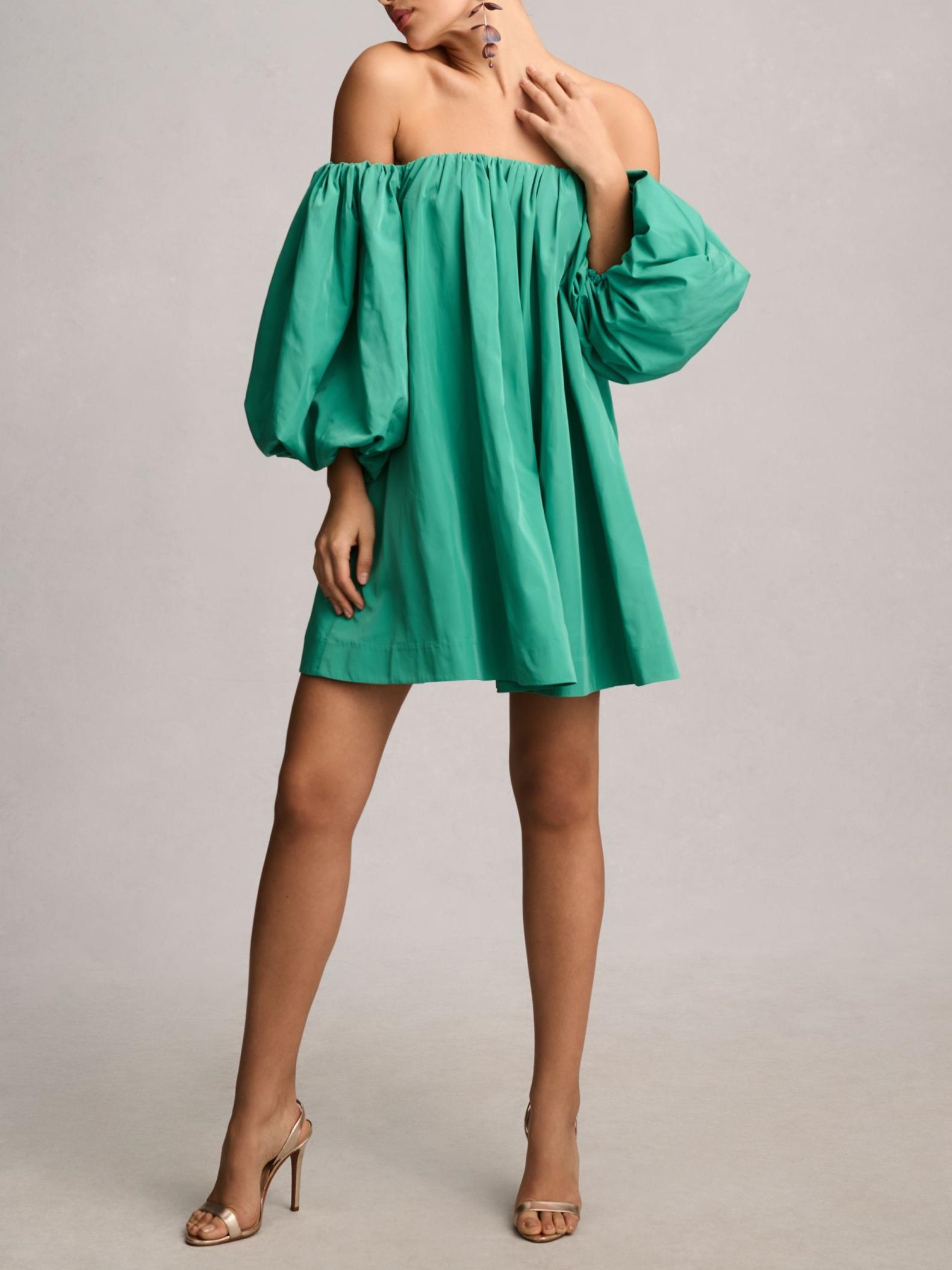 HOT SALE New Summer Puff Sleeve Off Shoulder Dress