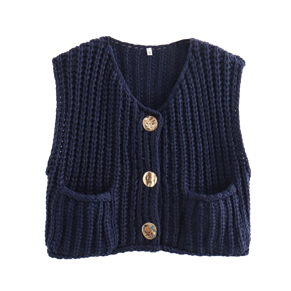 Super Soft Chic Cropped Knitted Chunky Sweater Vest