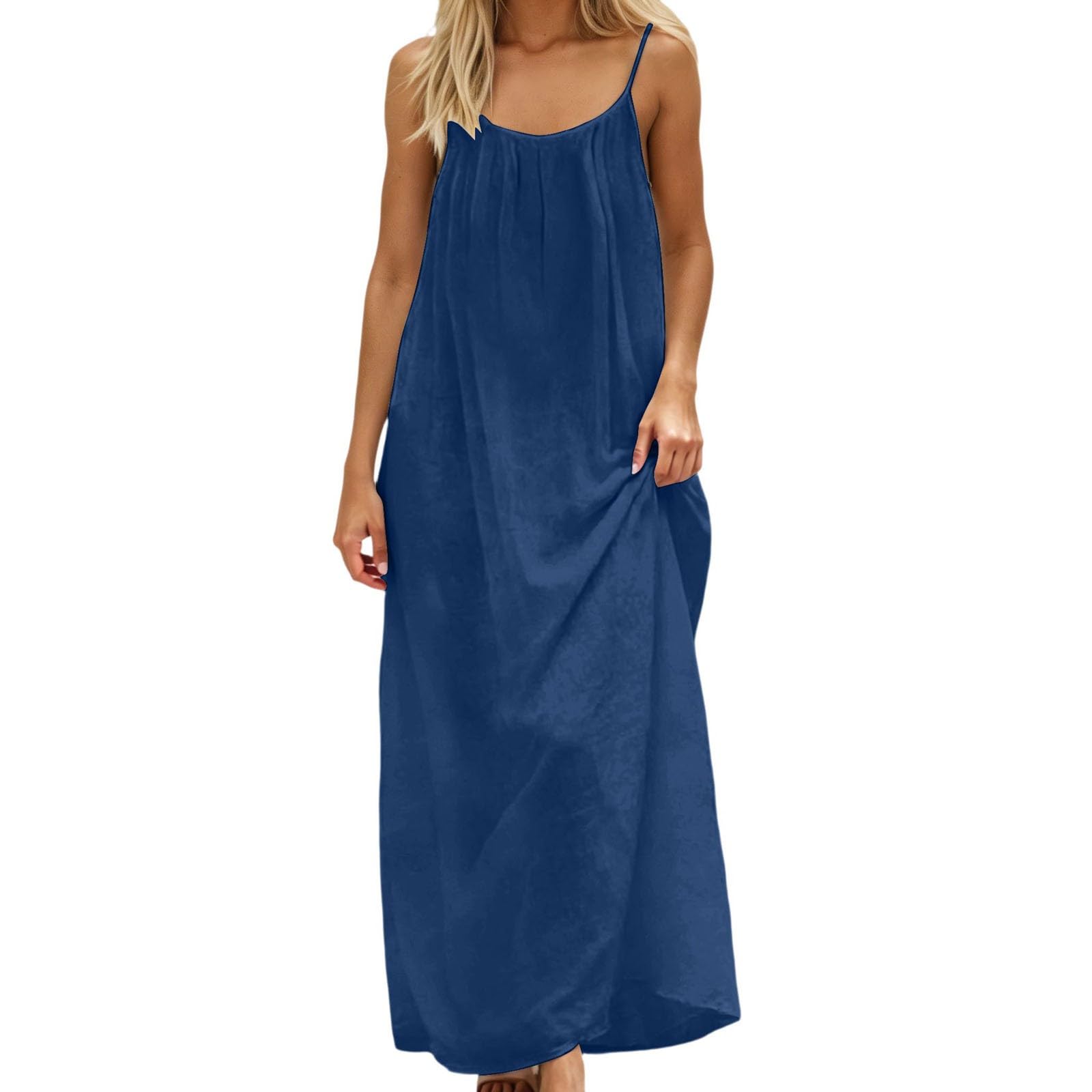 HOT SALE Women's Spaghetti Strap Backless Cami Lounge Dress