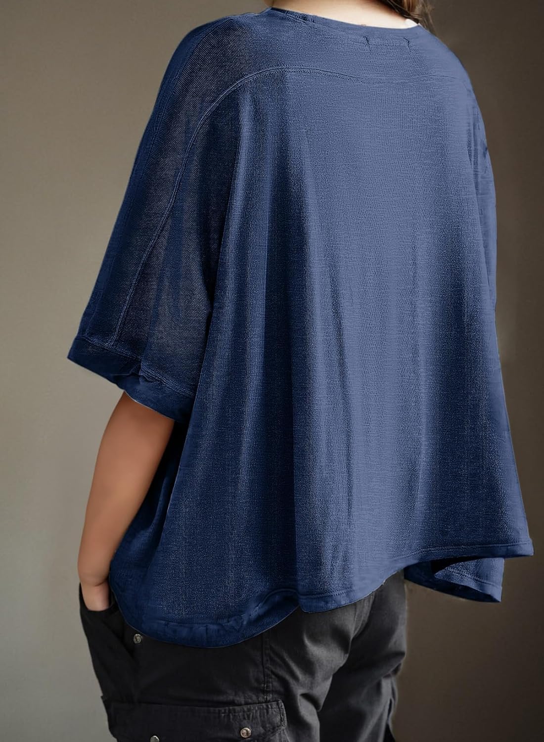 Women's Solid Loose Oversized Tee Shirts