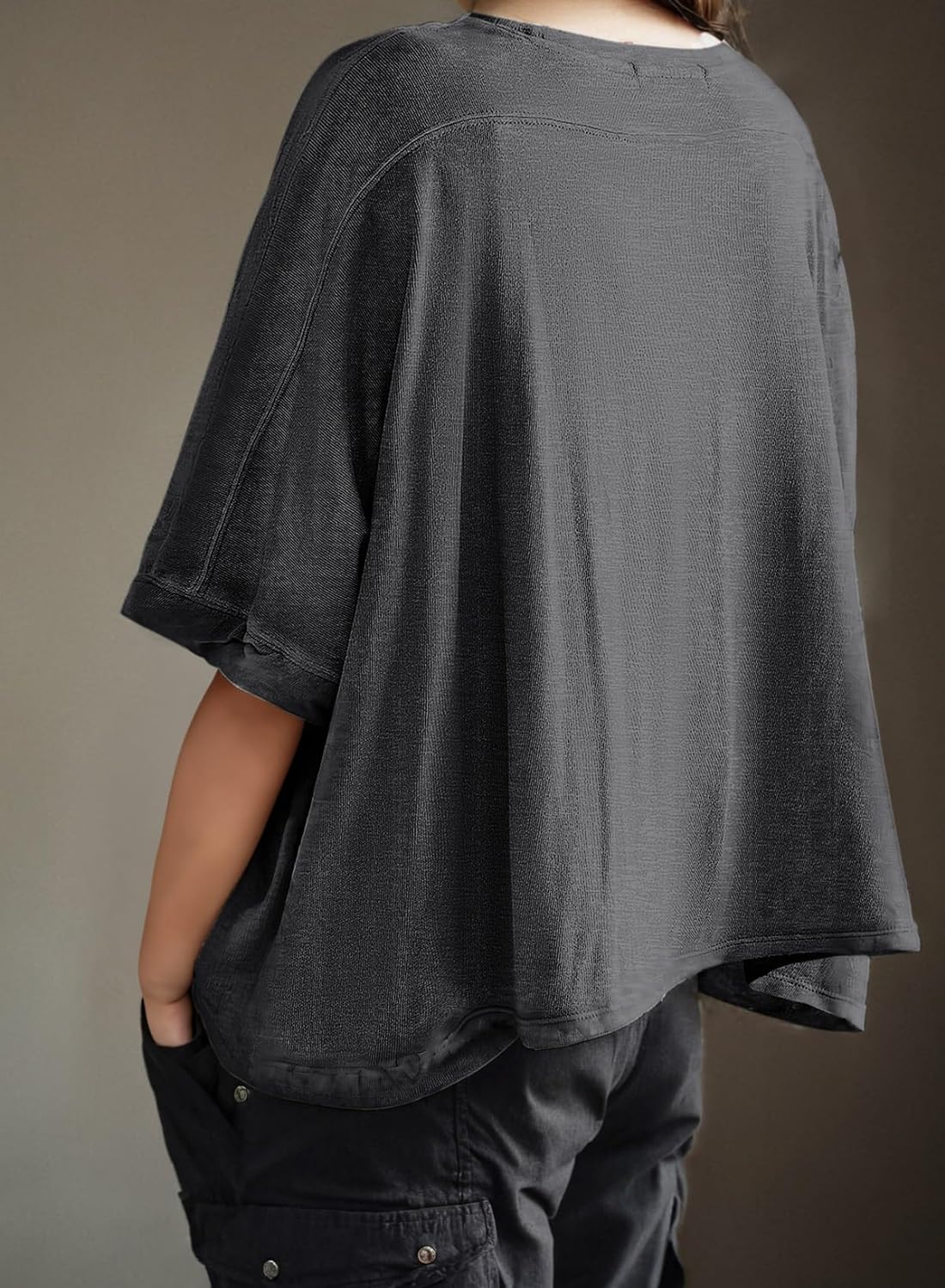 Women's Solid Loose Oversized Tee Shirts