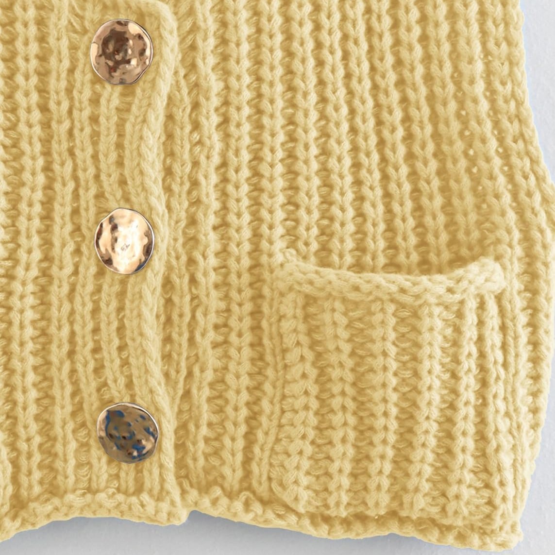 Super Soft Chic Cropped Knitted Chunky Sweater Vest