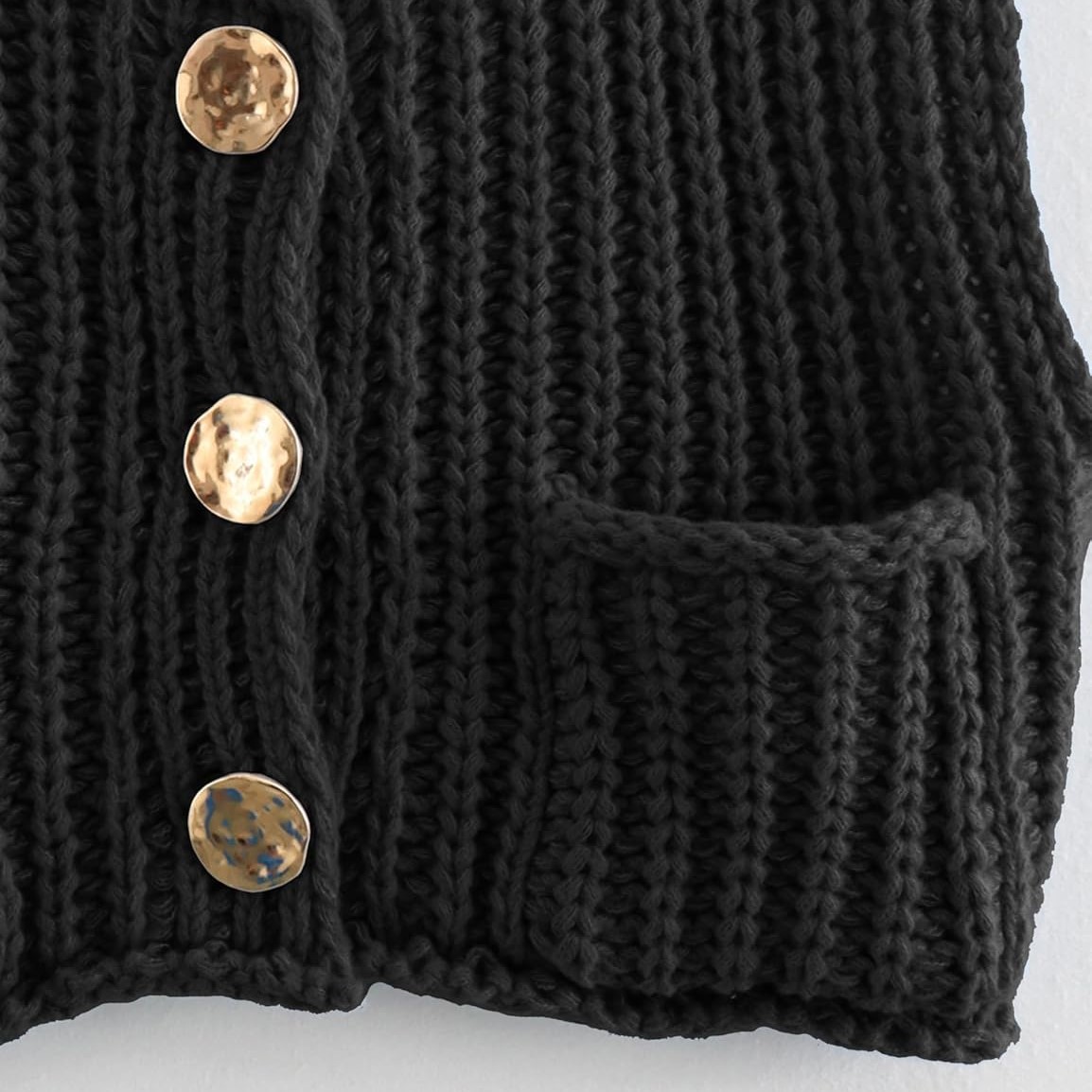 Super Soft Chic Cropped Knitted Chunky Sweater Vest