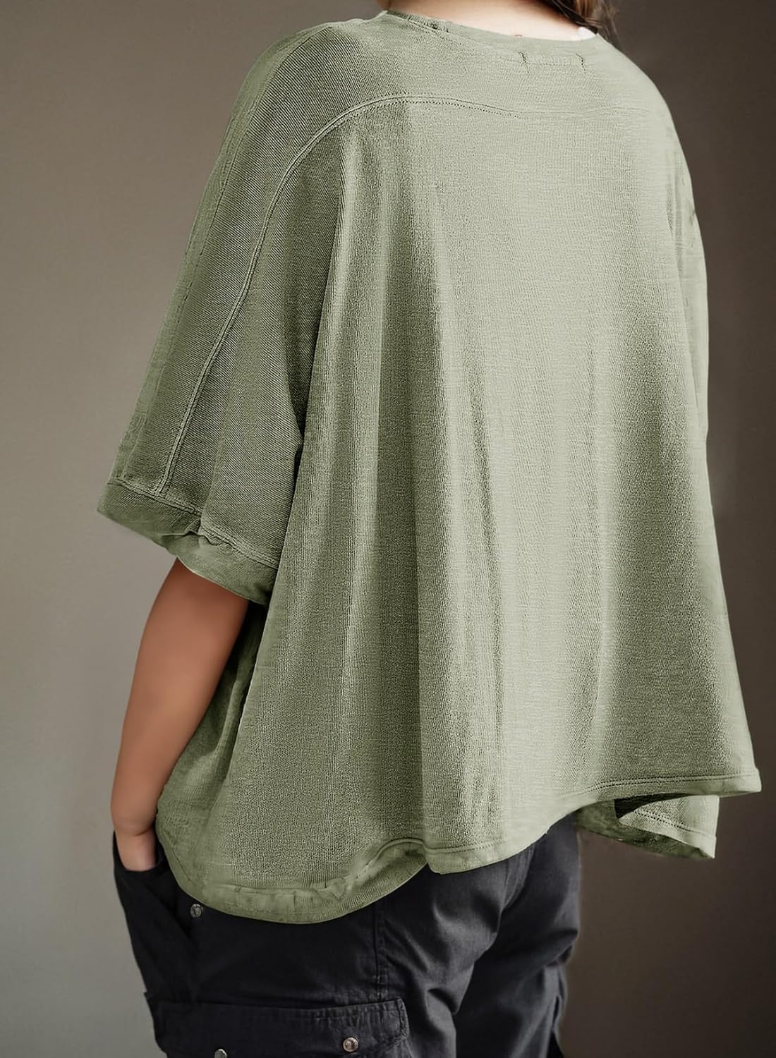 Women's Solid Loose Oversized Tee Shirts