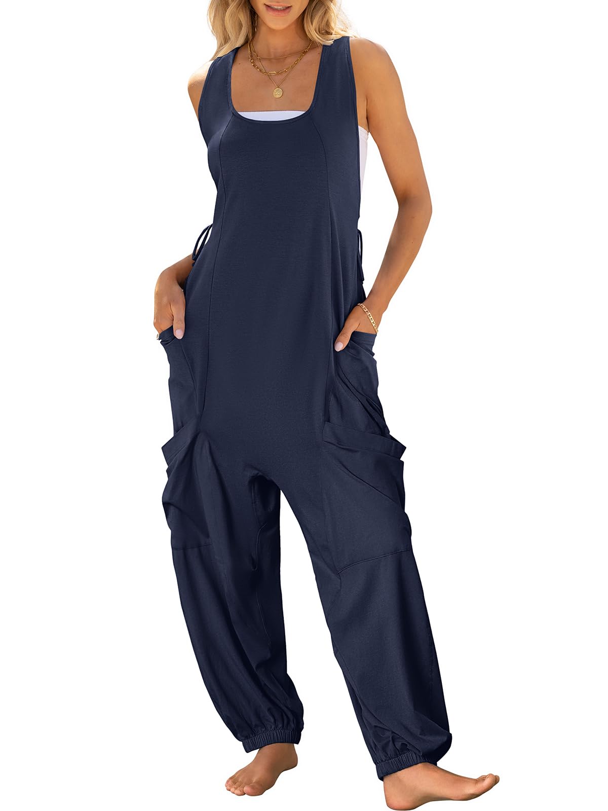 Women's Sleeveless Baggy Harem Jumpsuits (Buy 2 Free Shipping)